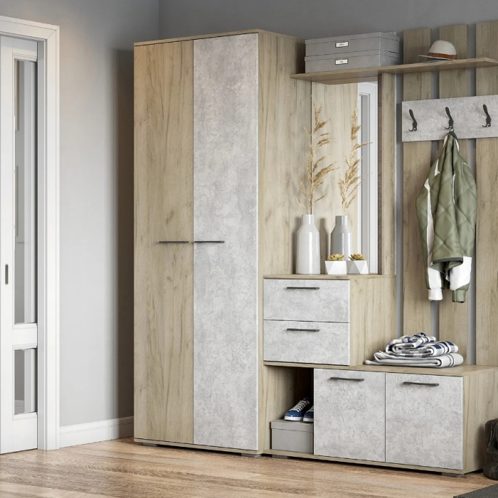 ЛДСП Дуб крафт серый pure wood Кроношпан 2500х1830х16 мм